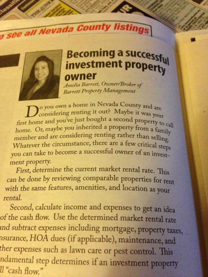 Showcase 2/28/13 Article regarding Real Estate and Investment